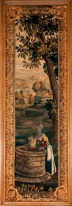 Palads (Eu-slottet). Museet (Louis-Philippe-museet for Eu-slottet). flamsk gobelin. 1700-tallet. af Flemish School