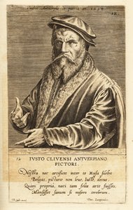 Portræt af Joos van Cleve, flamsk maler aktiv i Antwerpen, ca. 1485-1540 af Flemish School