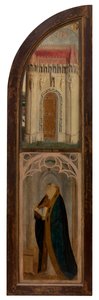 Højre panel af Madonna og Petrus Wijts (olie på panel) af Flemish School