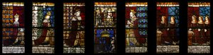 Royal Family of Edward IV in situ, ca. 1480 (farvet glas) af Flemish School