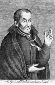 Saint Edmund Campion, fra et tryk lavet af Jacques Neeffs af Flemish School
