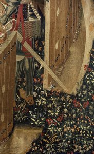 Gobelin, der viser erobringerne af kong Alfonso V af Portugal af Flemish School