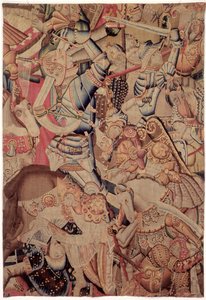Slaget ved Roncevaux, fra The History of Charlemagne af Flemish School