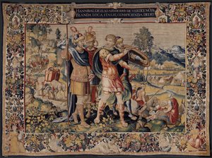 Hannibals historie, ca. 1570 (tæppe) af Flemish School