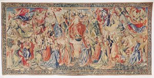 The Last Judgement: The Redemption of Man, Bruxelles Workshop, 15.-16. århundrede af Flemish School