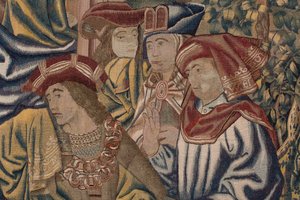 The Redemption of Man gobelin (tekstil) af Flemish School