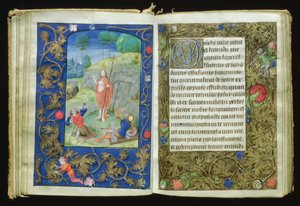 The Resurrection, miniature fra Stafford Prayer Book af Flemish School