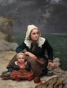 Le Grain (The Squall), ca. 1871-81 (olie på lærred) af Félicie (1831 88) Schneider