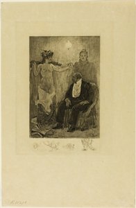 Mellem akterne eller den engelske kvinde i den nye ballet af Félicien Rops