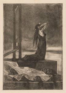 Dødsstraf: Dødens smerte (Todesstrafe: La peine de mort) af Félicien Rops