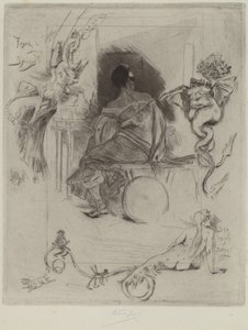 Den sidste Maja, 1880. af Félicien Rops