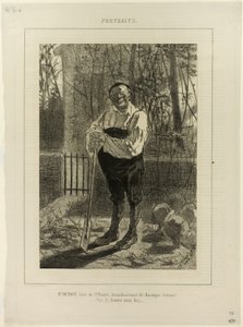 Portræt af Monsieur Dubois, kuratør af St. Pierre... af Félicien Rops