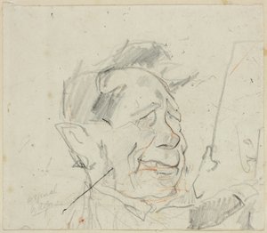 Skitse af Ferdinand Marinus af Félicien Rops