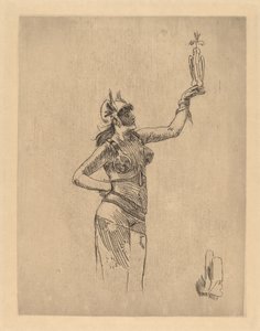 Falconer La fauconniere. af Félicien Rops