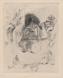 Den Sidste Maja, anden halvdel af 1800-tallet. af Félicien Rops