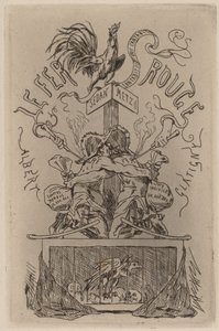Det røde jern Le Fer Rouge, 1871. af Félicien Rops
