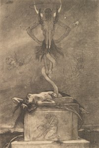Offeret, fra The Satanic Ones, ca. 1882., ca. 1882.