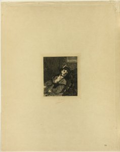 Kvinde med skotsk hat af Félicien Rops