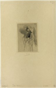 Ung bretonsk kvinde af Félicien Rops