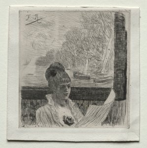 Ung kvinde. af Félicien Rops