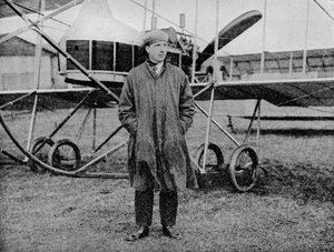 London-Manchester Air Race: Mr Jack Alcock og hans Maurice Farman biplan, 1914 1934 af Flight Photo