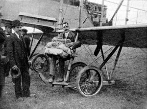 Det første faldskærmsfald fra et fly i England, 1914 1934