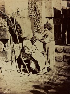 Album Damas et Baalbek : Syrian Barber af Félix Bonfils