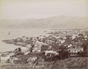 Beirut. Set fra American College, ca. 1870. af Félix Bonfils