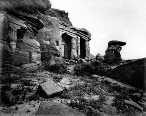 Gebel Silsileh, Egypten, 1878 af Félix Bonfils