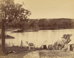 Le Jourdain [Jordanfloden] af Félix Bonfils