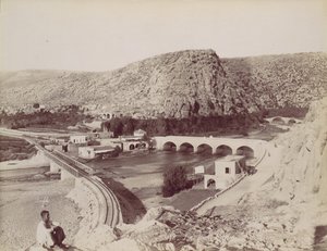 The Bridges of the Flower [River] of the Dog, ca. 1880. af Félix Bonfils