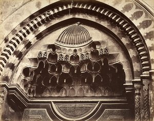 Relief af en niche, Egypten af Félix Bonfils