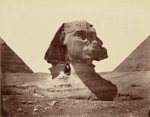 Sfinksen og pyramiderne af Félix Bonfils