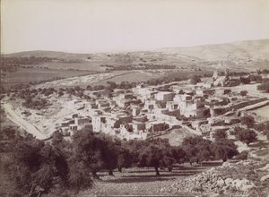 Generel udsigt over Bethany - Generel udsigt over Betania, ca. 1880. af Félix Bonfils