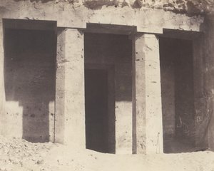 Béni-Haçan, Hypogean Architecture - Tomb of Amonei, 1851-52, trykt 1853-54. af Félix Teynard