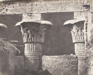 Esneh Latopolis, Construction Ensablée - Architrave, Futs, et Chapit..., 1851-52, trykt 1853-54. af Félix Teynard