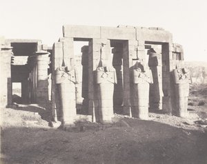 Gournah Theben, Palais Dit le Memnonium, 1851-52, trykt 1853-54. af Félix Teynard