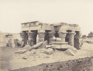 Kôm-Ombou Ombos, General View of the Ruins, 1851-52, trykt 1853-54. af Félix Teynard