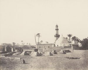 Souâdj, muslimsk kirkegård og Mouràd-Beys grav, 1851-52, trykt 1853-54. af Félix Teynard