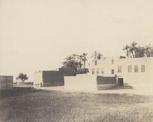 Syout, Arabiske boliger på kanten af ​​Nilen, 1851-52, trykt 1853-54.
