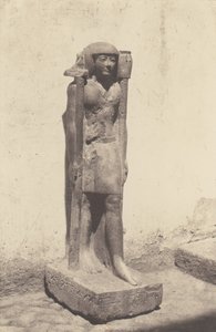 Syout Lycopolis, Statue tilhørende Doctor Cuny, 1851-52, trykt 1853-54. af Félix Teynard