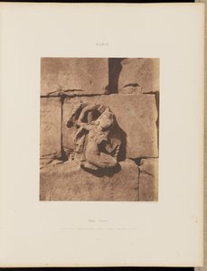 Tâfah (Taphis). Konstruktioner med buede baser - Figur fra en udskåret niche af Félix Teynard