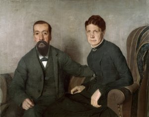 Portræt af kunstnerens forældre af Félix Vallotton