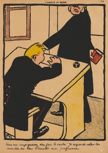 Forbrydelser og Straffe XVII, 774: Du skal konjugere af Félix Vallotton