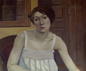 Portræt af en kvinde i halvfigur af Félix Vallotton