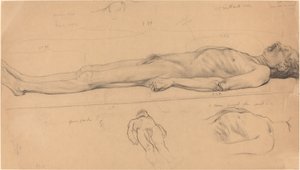 The Corpse Study for The Dead Christ, 1893. af Félix Vallotton