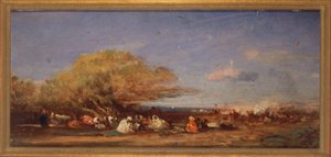 Nær Algier, ca. 1859 (olie på træ) af Félix Ziem