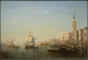 Canal Grande, Venedig af Félix Ziem