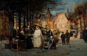 Den første nadver, 1894. af Flora Macdonald Reid