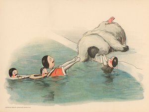 Illustration til The Golliwoggs Polar Adventures